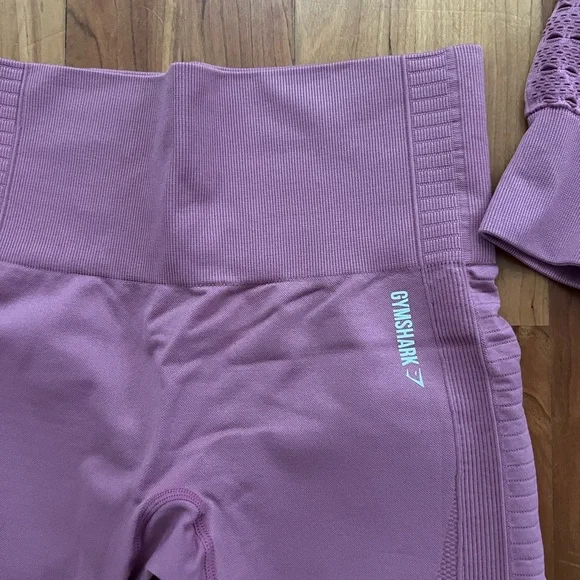 (Full Matching Set) GYMSHARK energy+ seamless set in dusty pink- Size Small - Picture 3 of 6